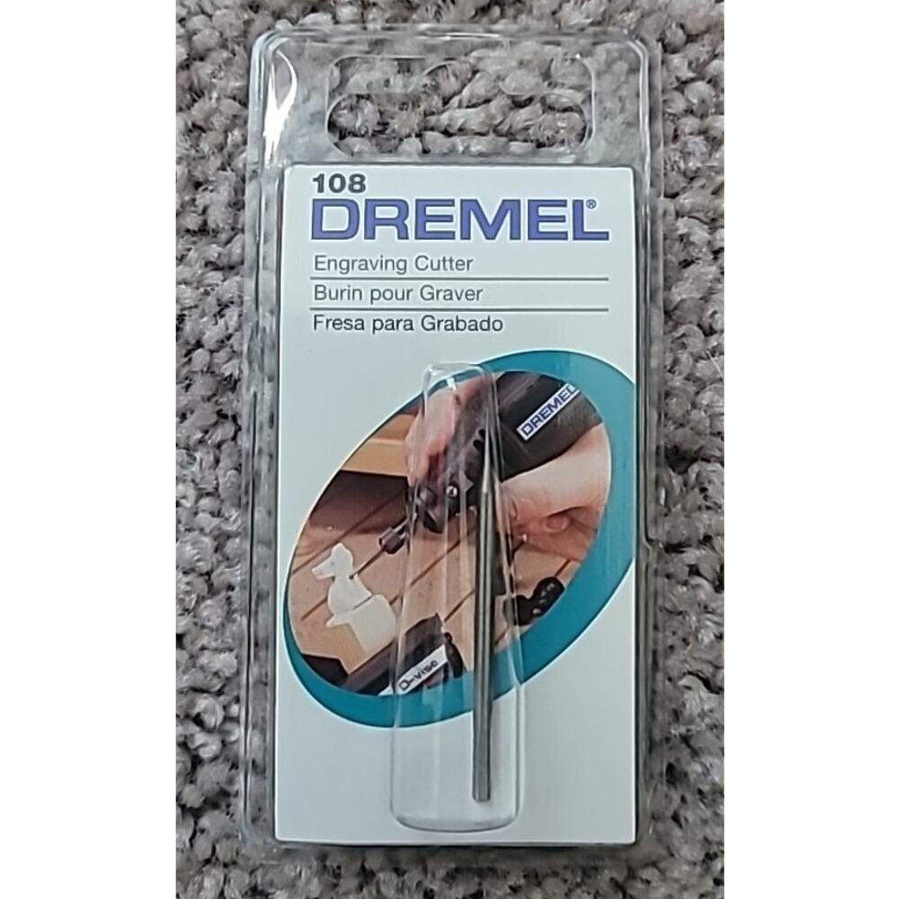 NEW Dremel 108 Engraving Cutter Bit – 3/32" (2.4mm) Rotary Tool – #5000108